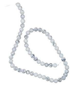 6mm Howlite Beads 6pk