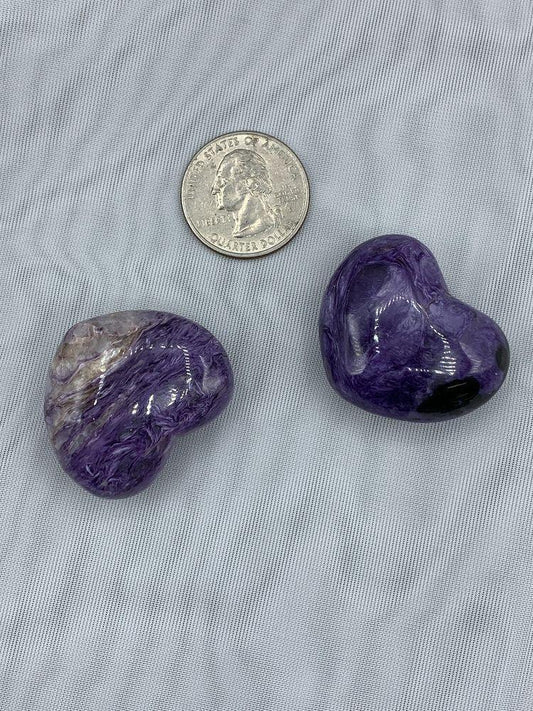 Charoite Heart - Medium