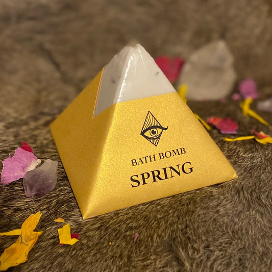 Spring Ostara Crystal Bath Bomb with Essential Oils