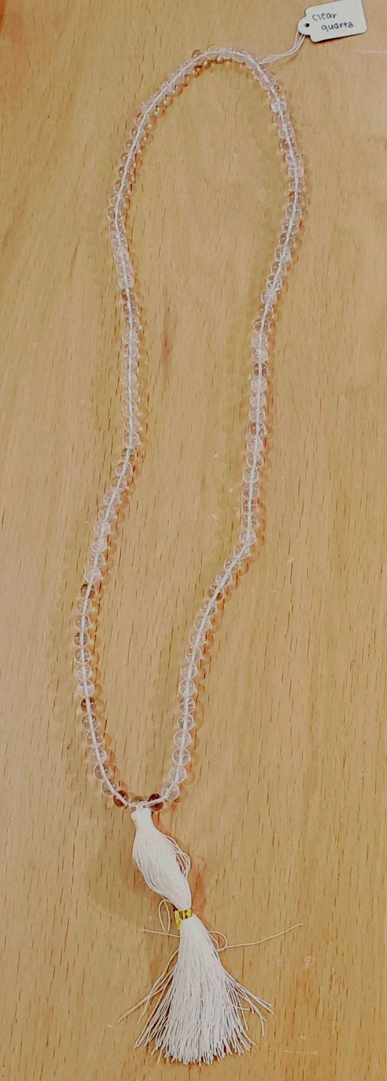 Clear Quartz Mala - Crafted for Spiritual Connection