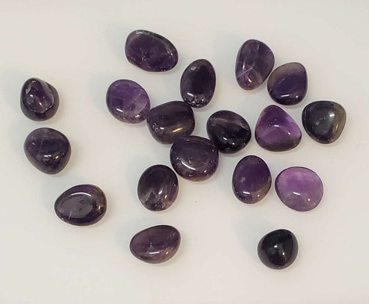 Amethyst A+ Tumbled Pocket Stone for Spiritual Protection