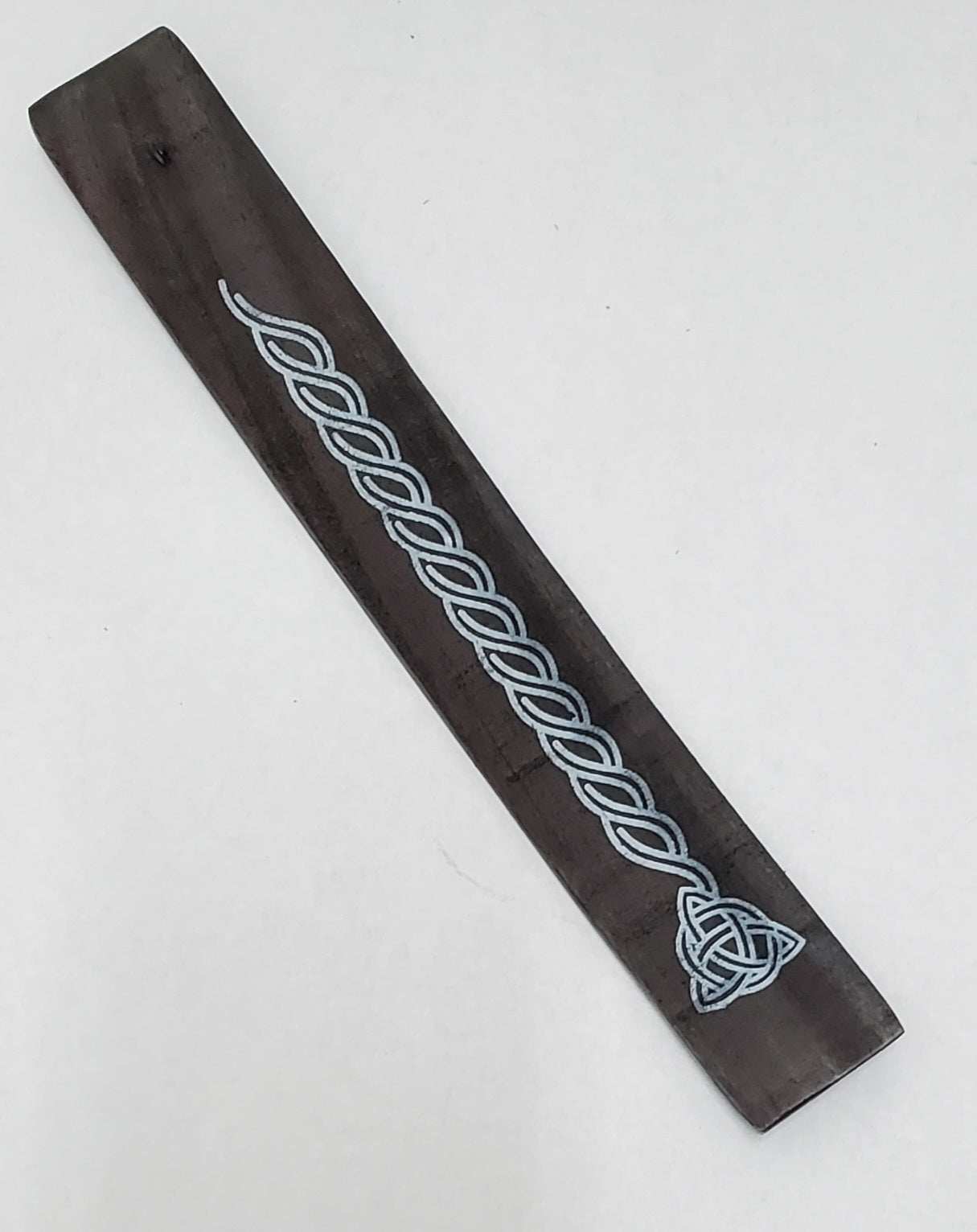 Black Triquetra 10 Inch Stick Incense Burner for Rituals