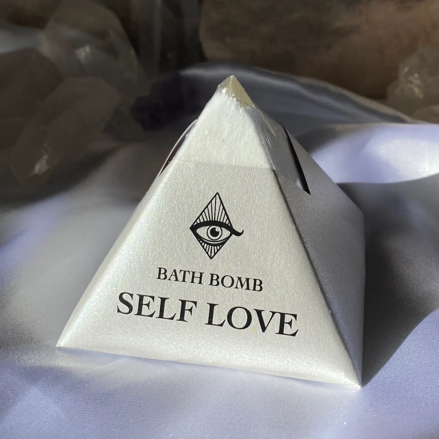 Luxurious Organic Self Love Bath Bomb with Crystal