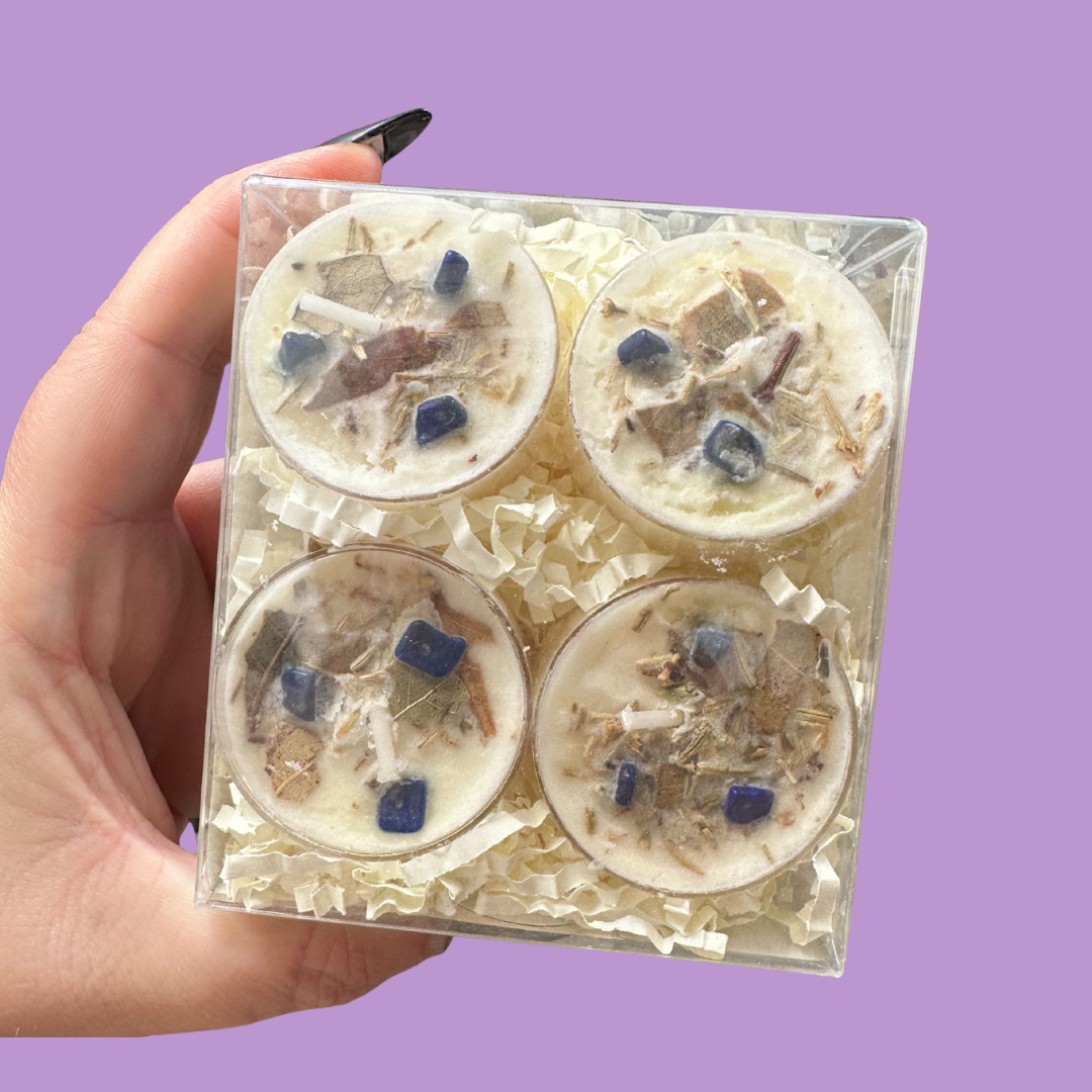 Athena Goddess Tea Light Candle Set