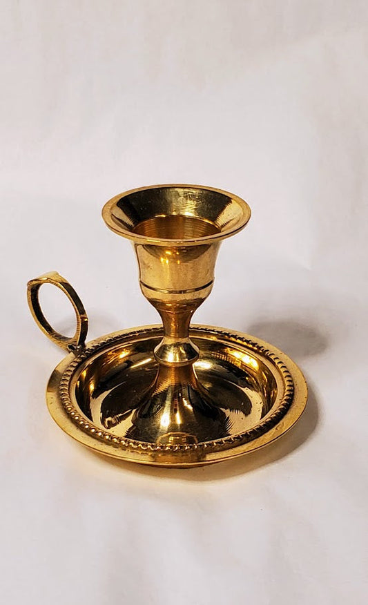 Chamberstick Holder Brass