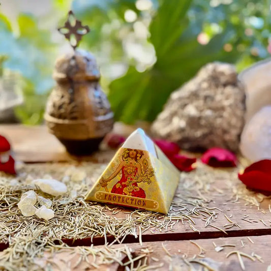 Crystal-Infused Protection Bath Bomb with Ritual Oils