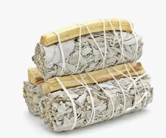 Palo Santo And White Sage Smudge Stick 4 Inch For Purifying
