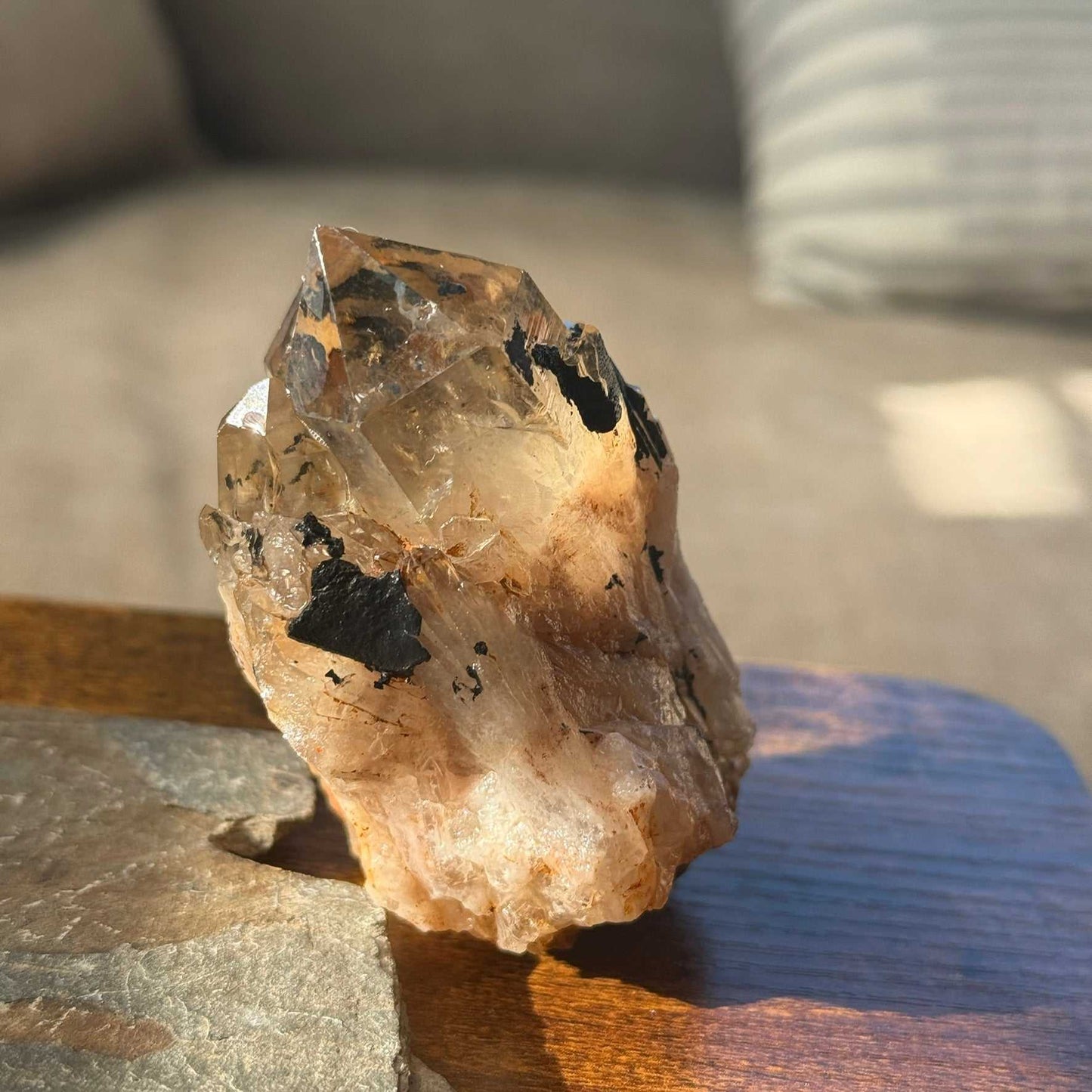 Kundalini Citrine Phaser Cluster Crystal for Healing