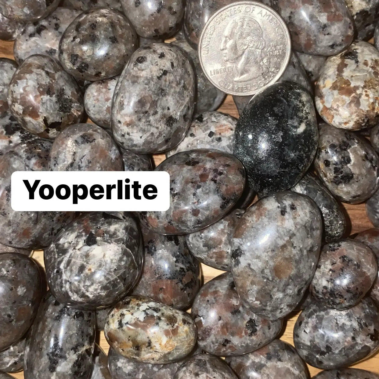 Yooperlite Crystal Tumbles - UV Reactive Glow Stones