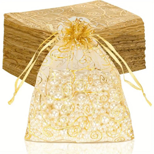 Assorted Organza Bag with Design