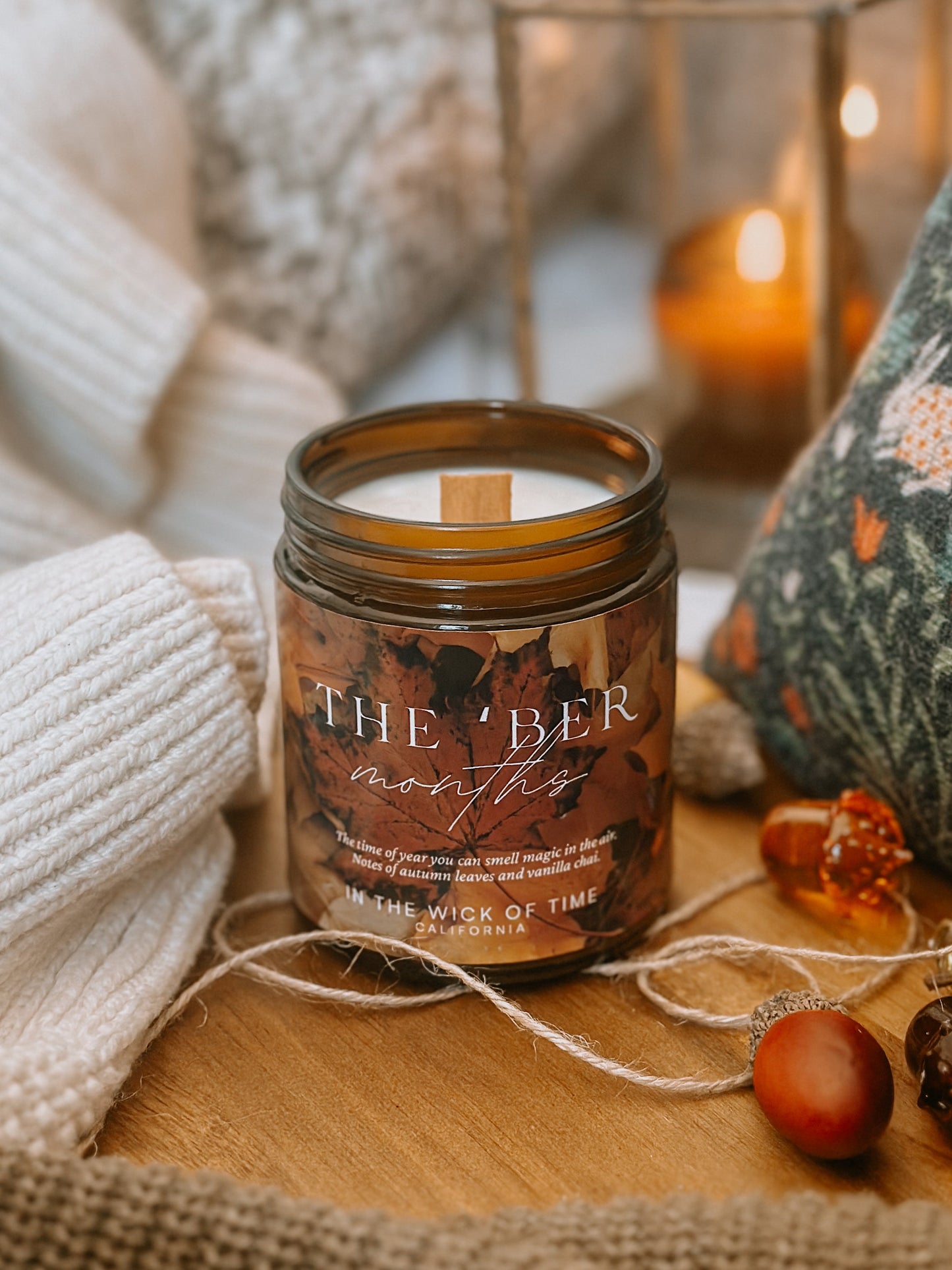 Healing Autumn Spiced Ber Months Aromatherapy Candle