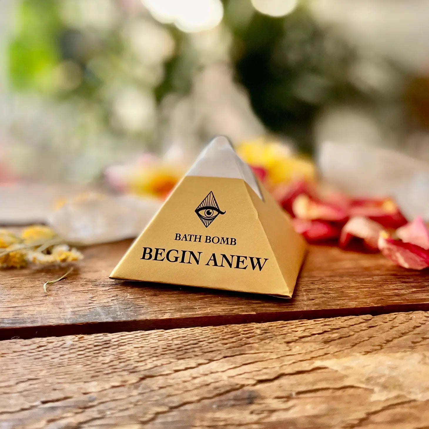 Crystal-Infused Begin Anew Organic Bath Bomb Ritual