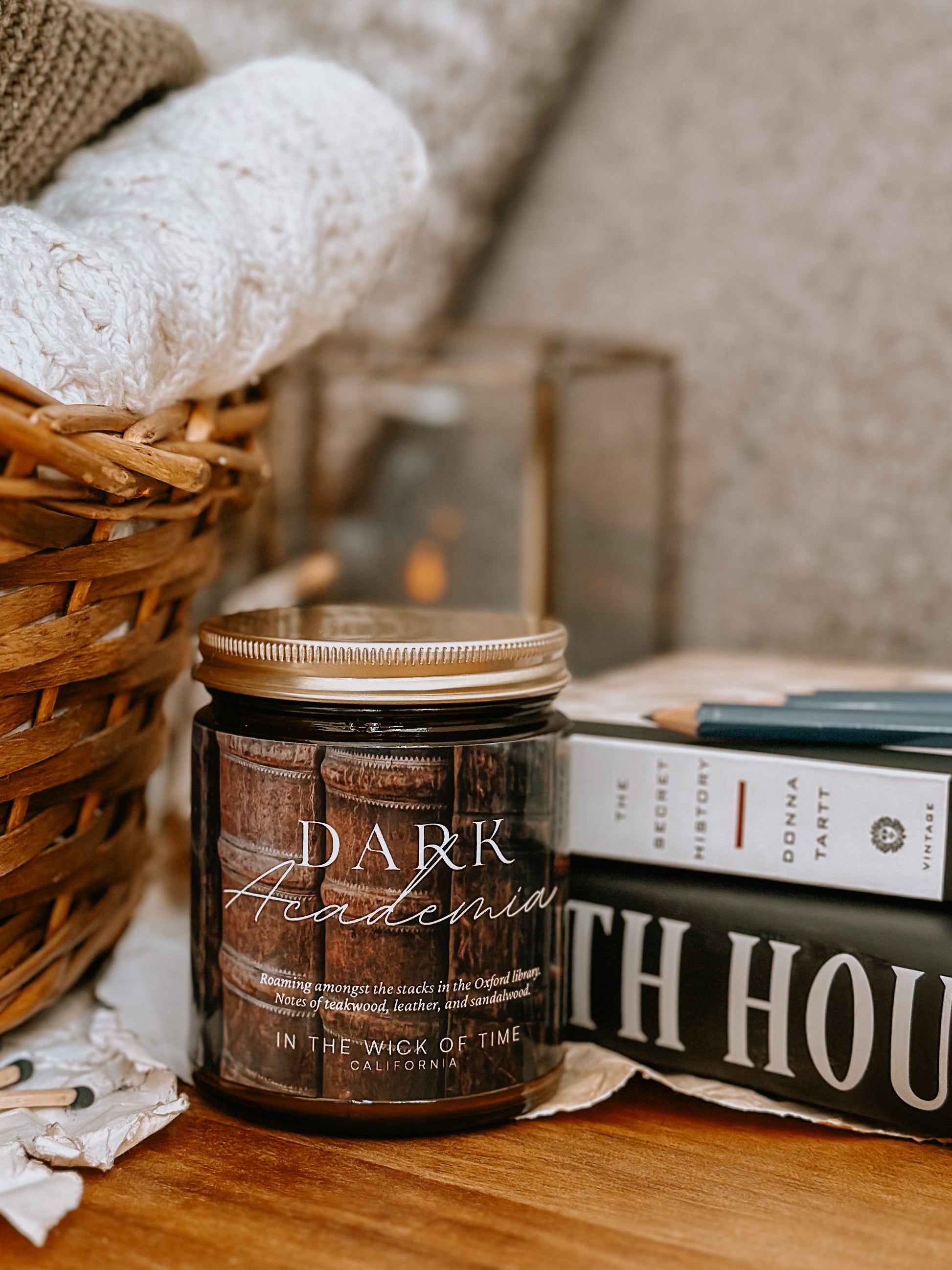 Mystical Dark Academia Scented Candle With Woody Notes