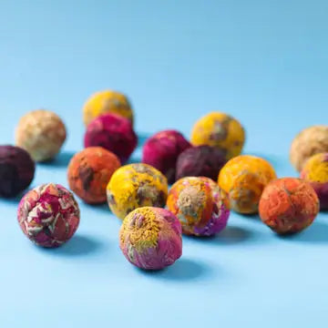 Pure Herbal Flower Tea Balls 3-Pack for Wellness | Mystics Vibe