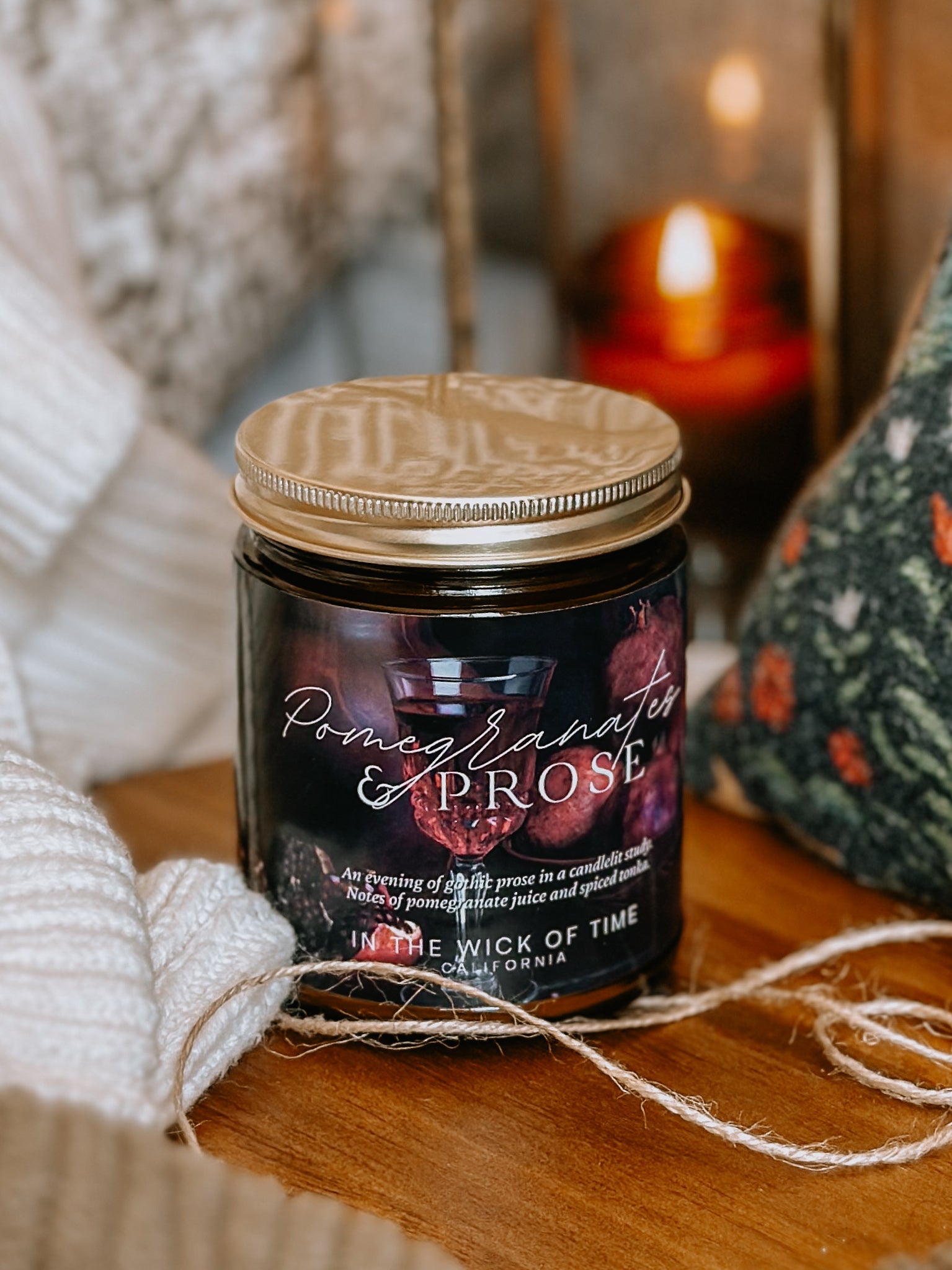 Fruity Spicy Pomegranates and Prose Scented Candle