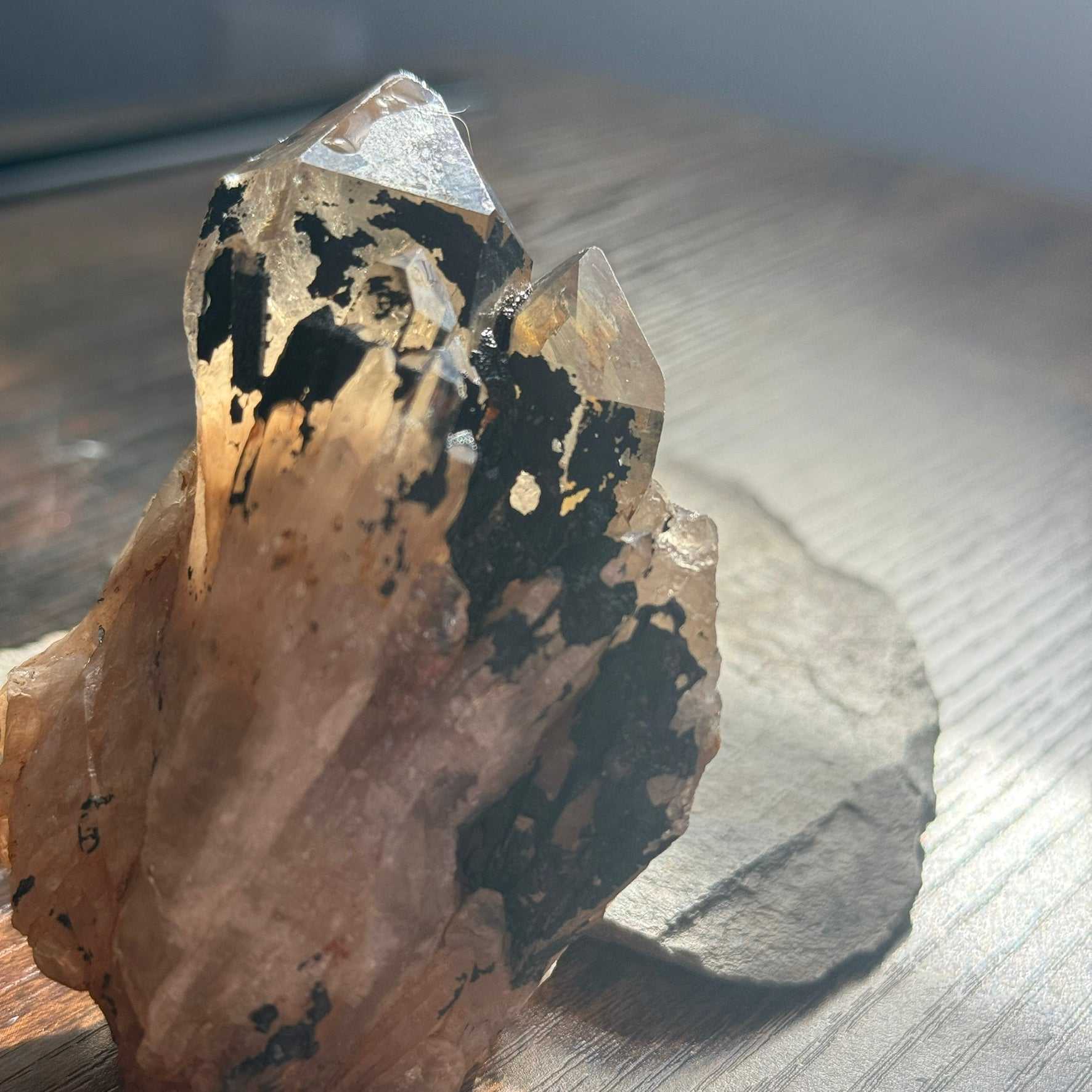 Kundalini Citrine Phaser Cluster Crystal for Healing