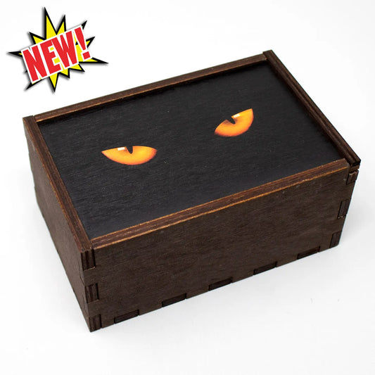 Mystical Cat Eye Tarot Storage Box For Cards And Crystals