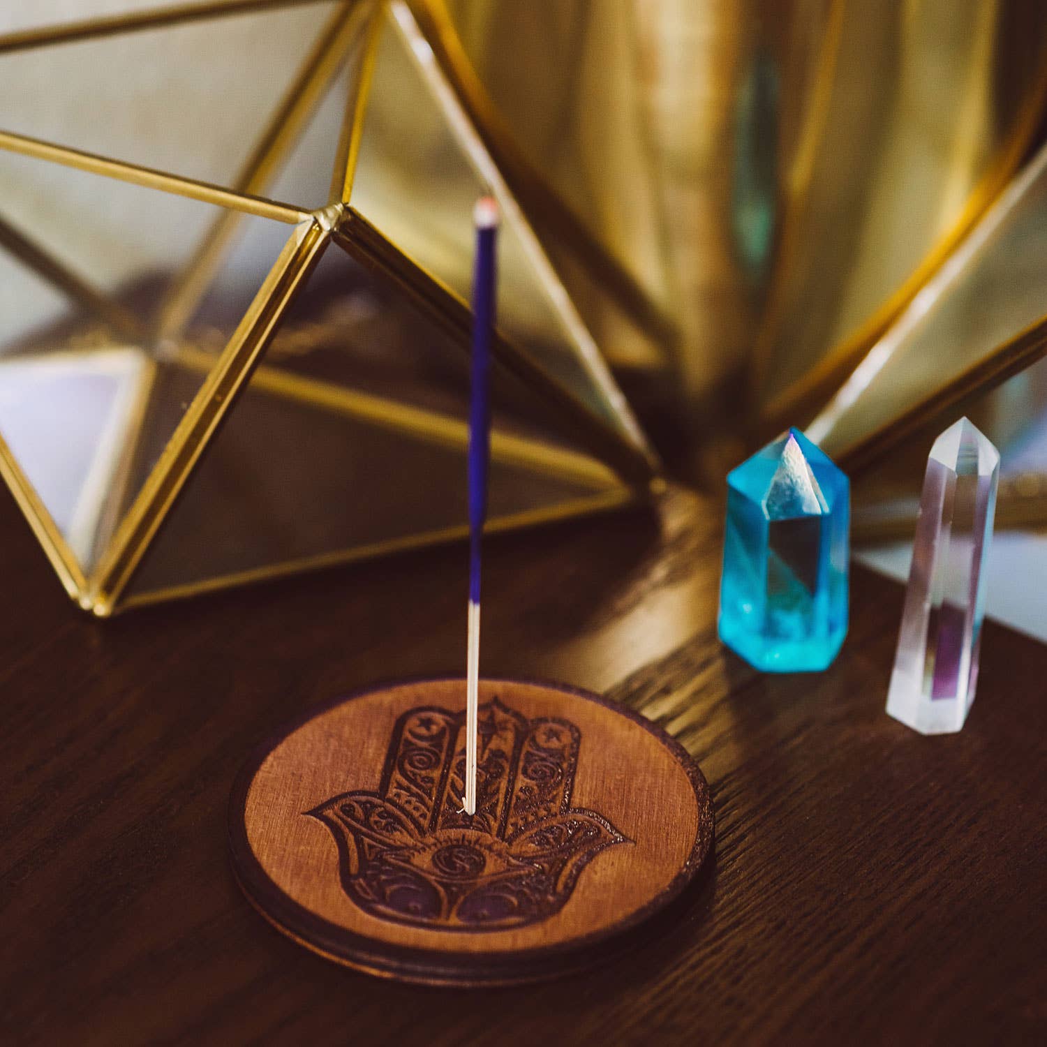 Mystical Hamsa Stick Incense Burner For Protection