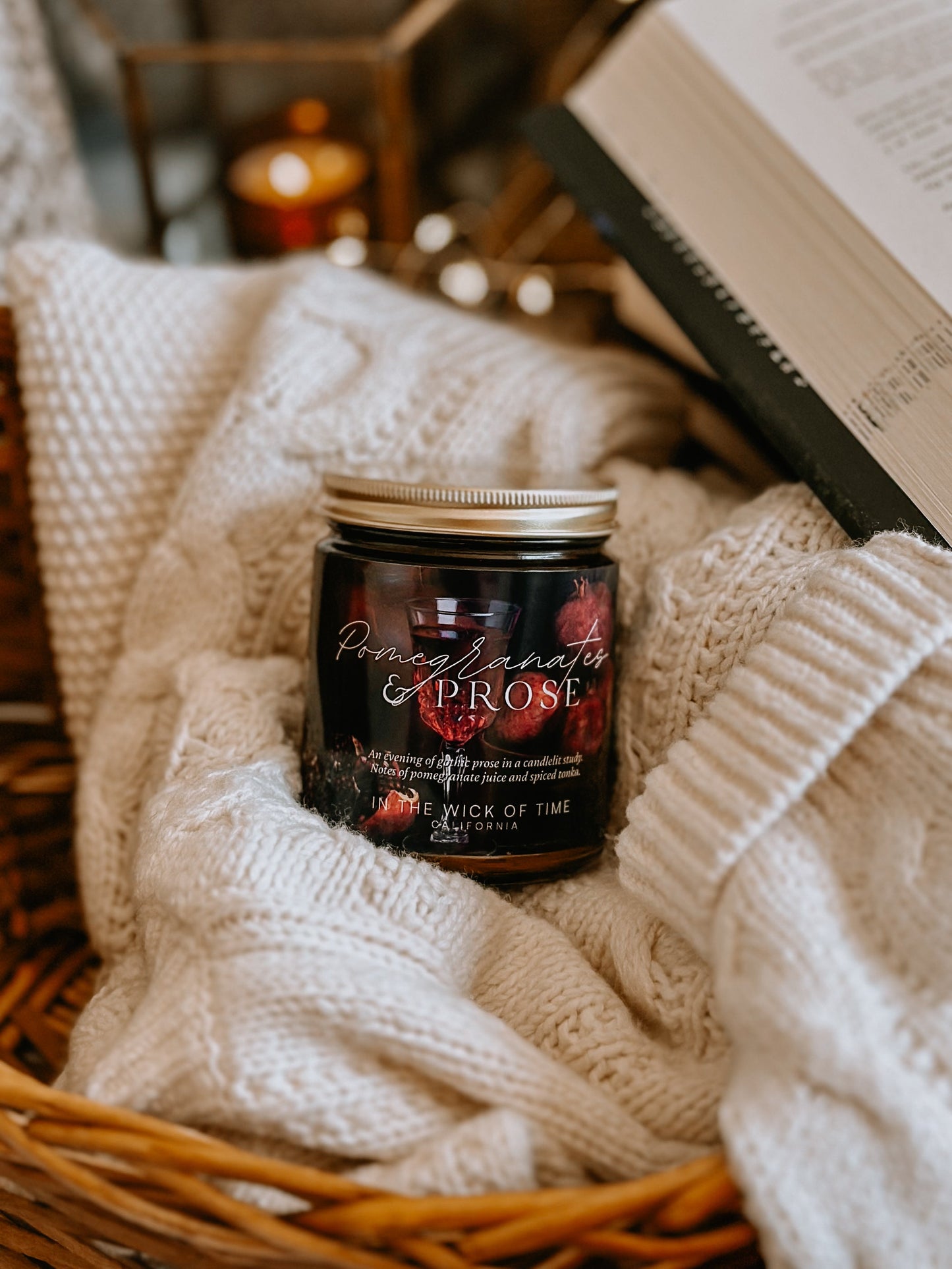 Fruity Spicy Pomegranates and Prose Scented Candle