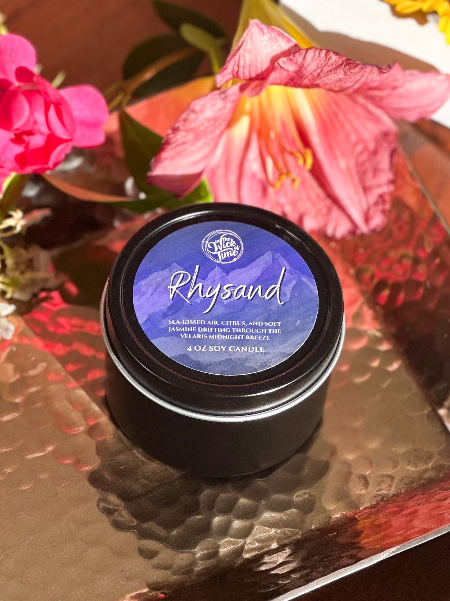 Rhysand Inspired Citrus Sea Jasmine Scented Candle