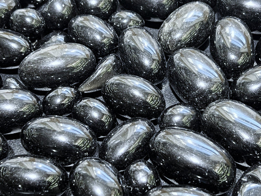 Black Obsidian Tumbled (By The Piece Or Pound) Wholesale Volcanic Glass