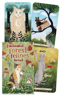 Enchanted Forest Felines Tarot Deck for Mystical Insights