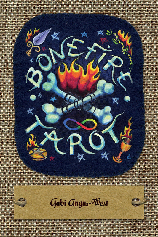 Vintage Hand-Painted Bonefire Tarot Deck by Schiffer