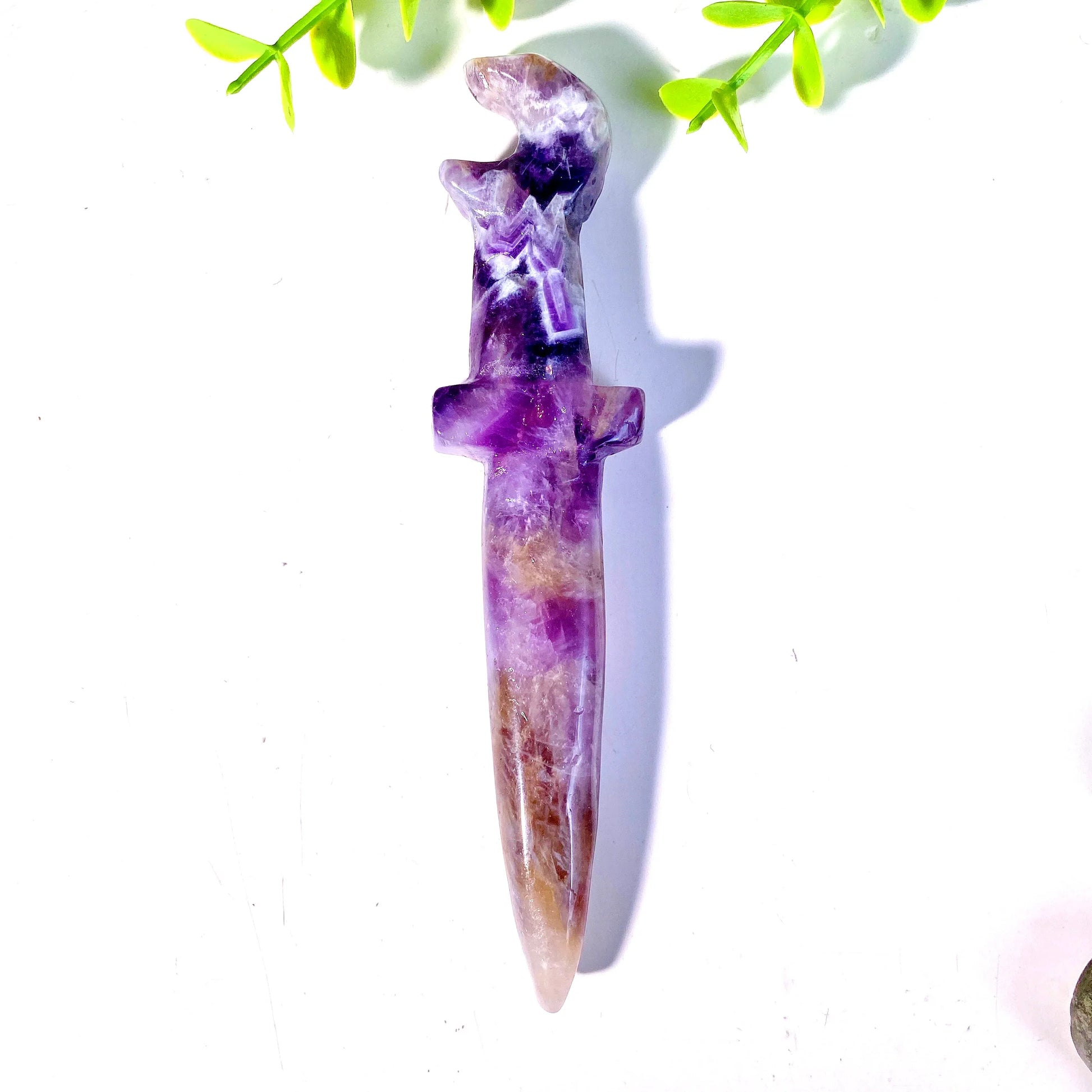 Ritual Crystal Athames for Wiccan Energy and Protection