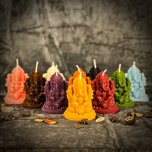 Beeswax Ganesha Spell Candle