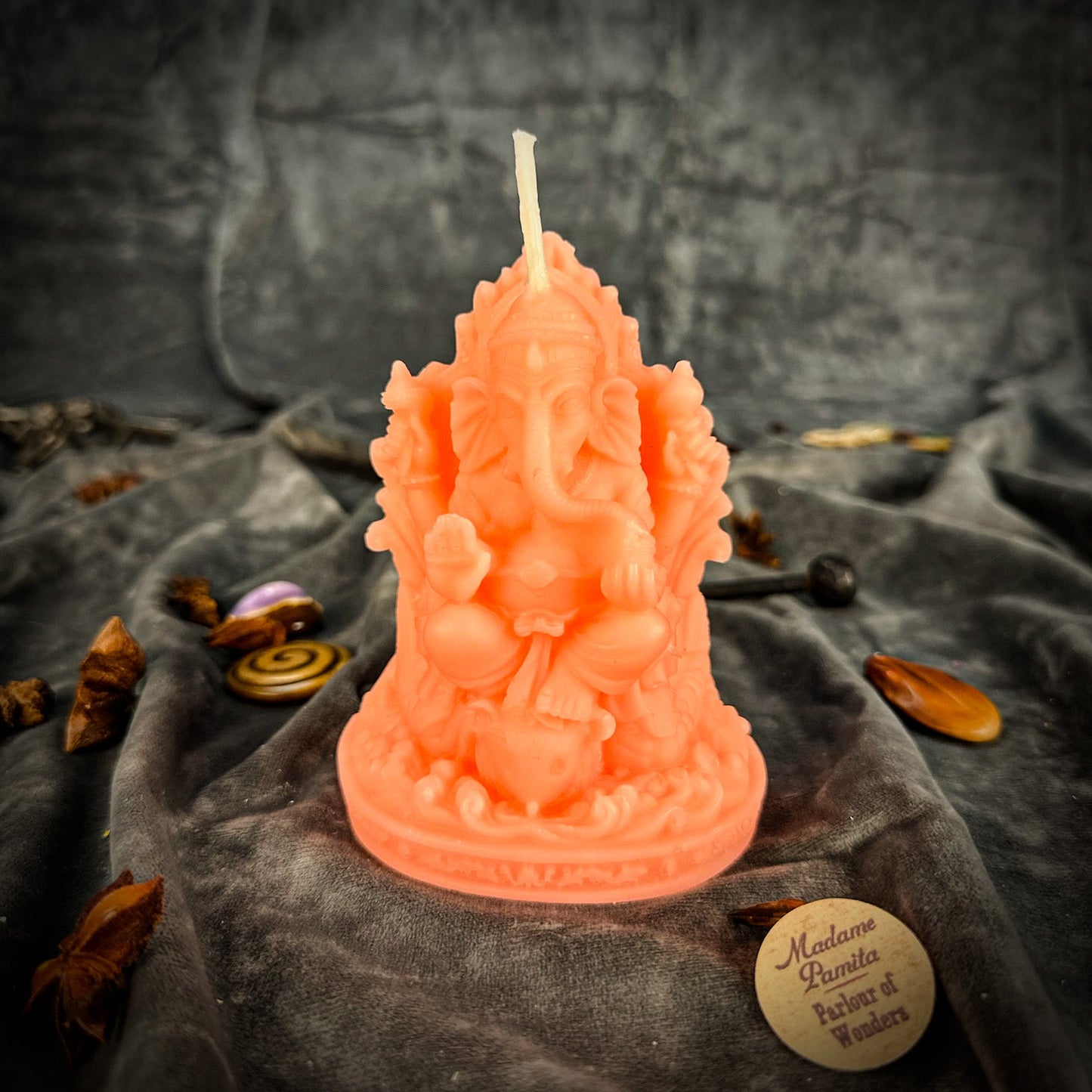 Beeswax Ganesha Spell Candle