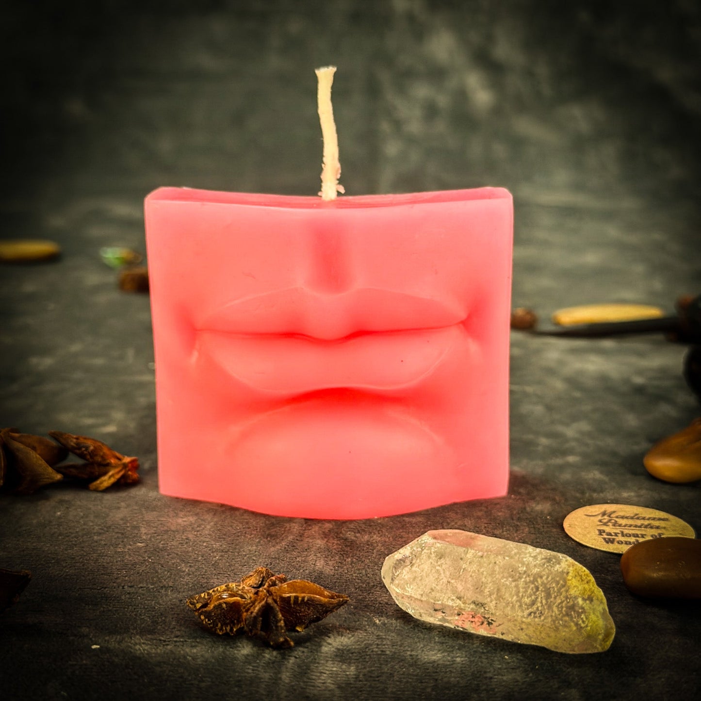 Beeswax Ex-Voto Mouth Spell Candle