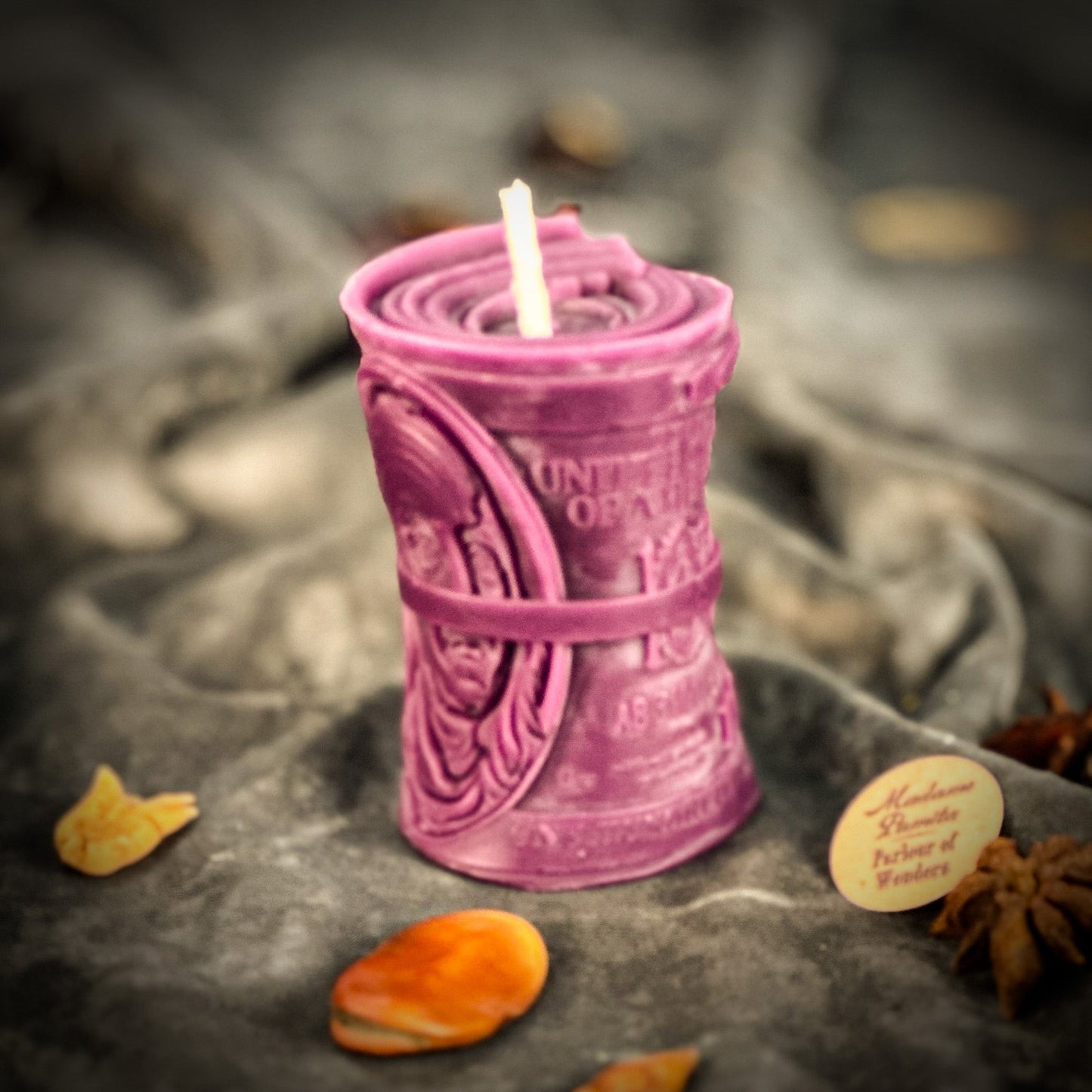 Beeswax Pay Me Spell Candle