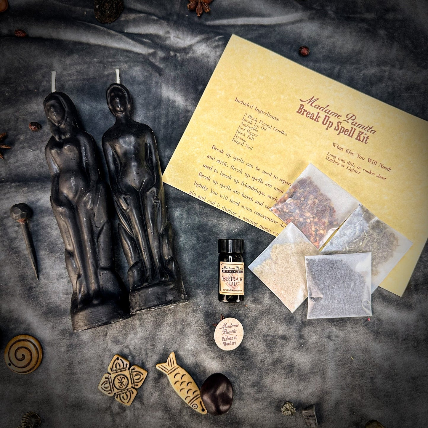 Break Up Candle Spell Kit - Human/Female - End Relationships & Partnerships