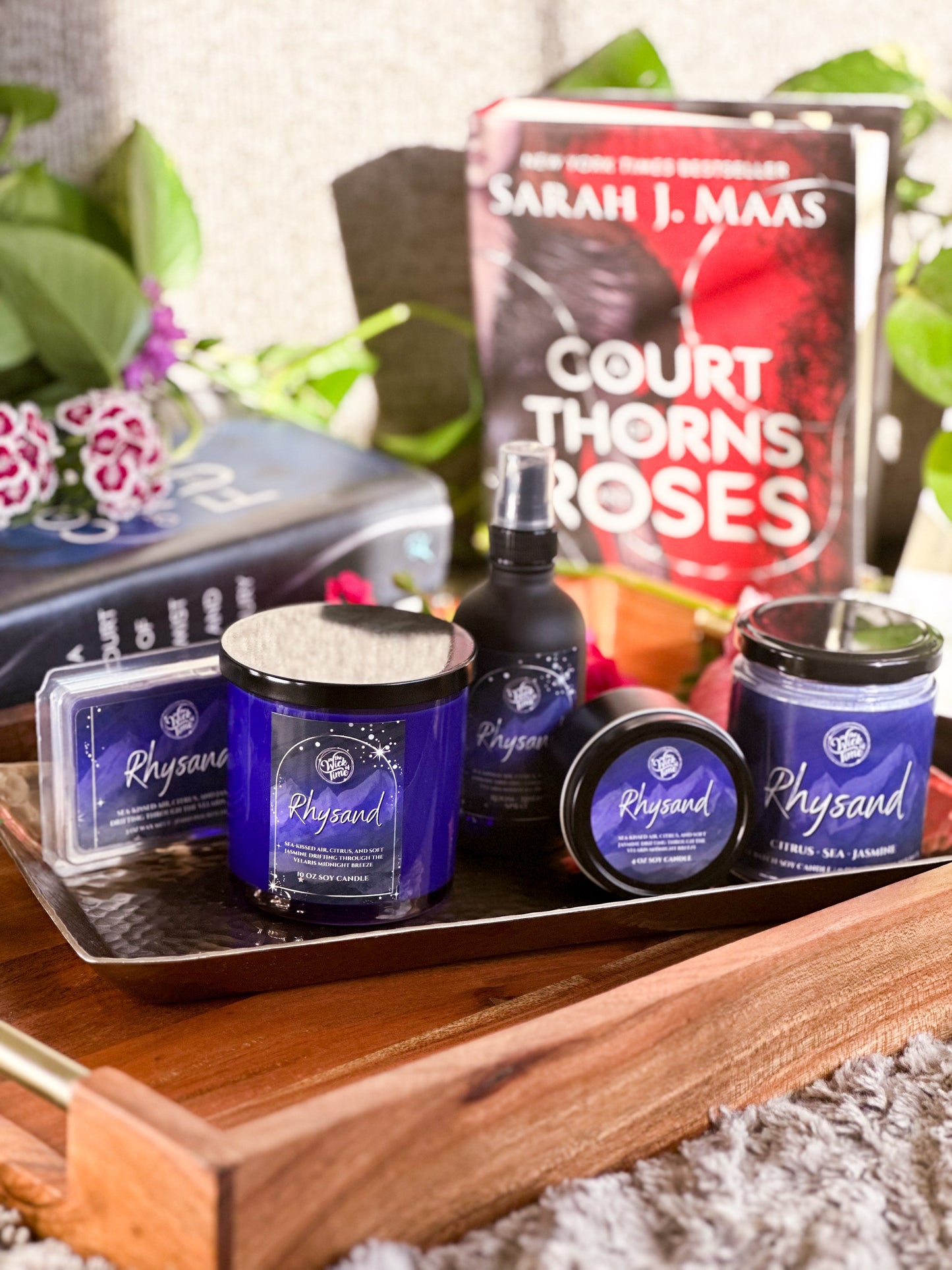 Rhysand Inspired Citrus Sea Jasmine Scented Candle