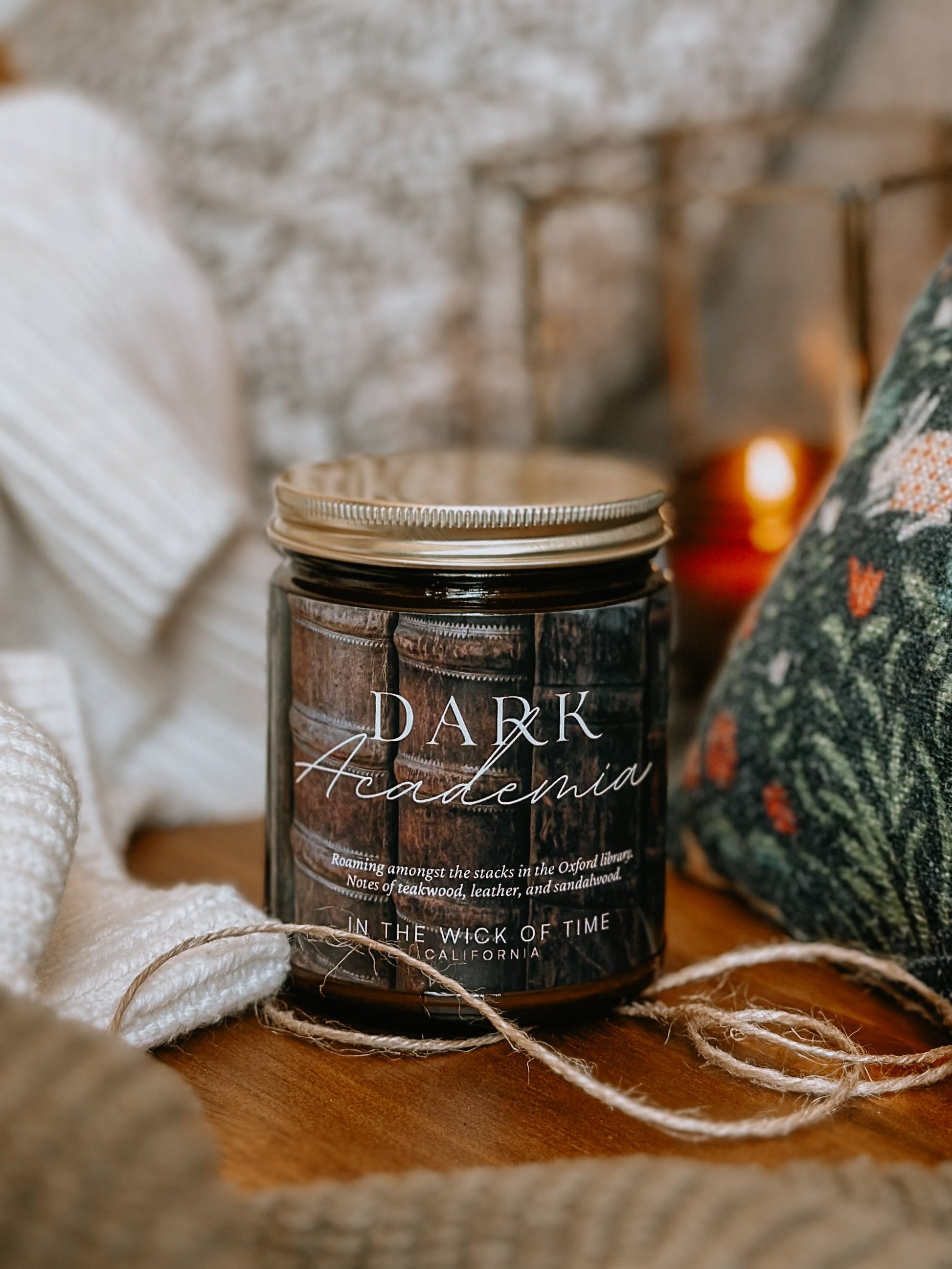 Mystical Dark Academia Scented Candle With Woody Notes