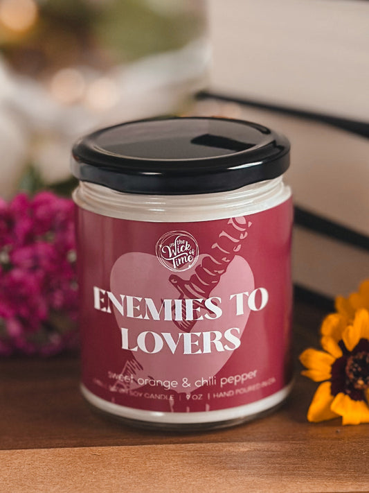 Enemies To Lovers Scented Candle 9 Oz With Spicy Orange
