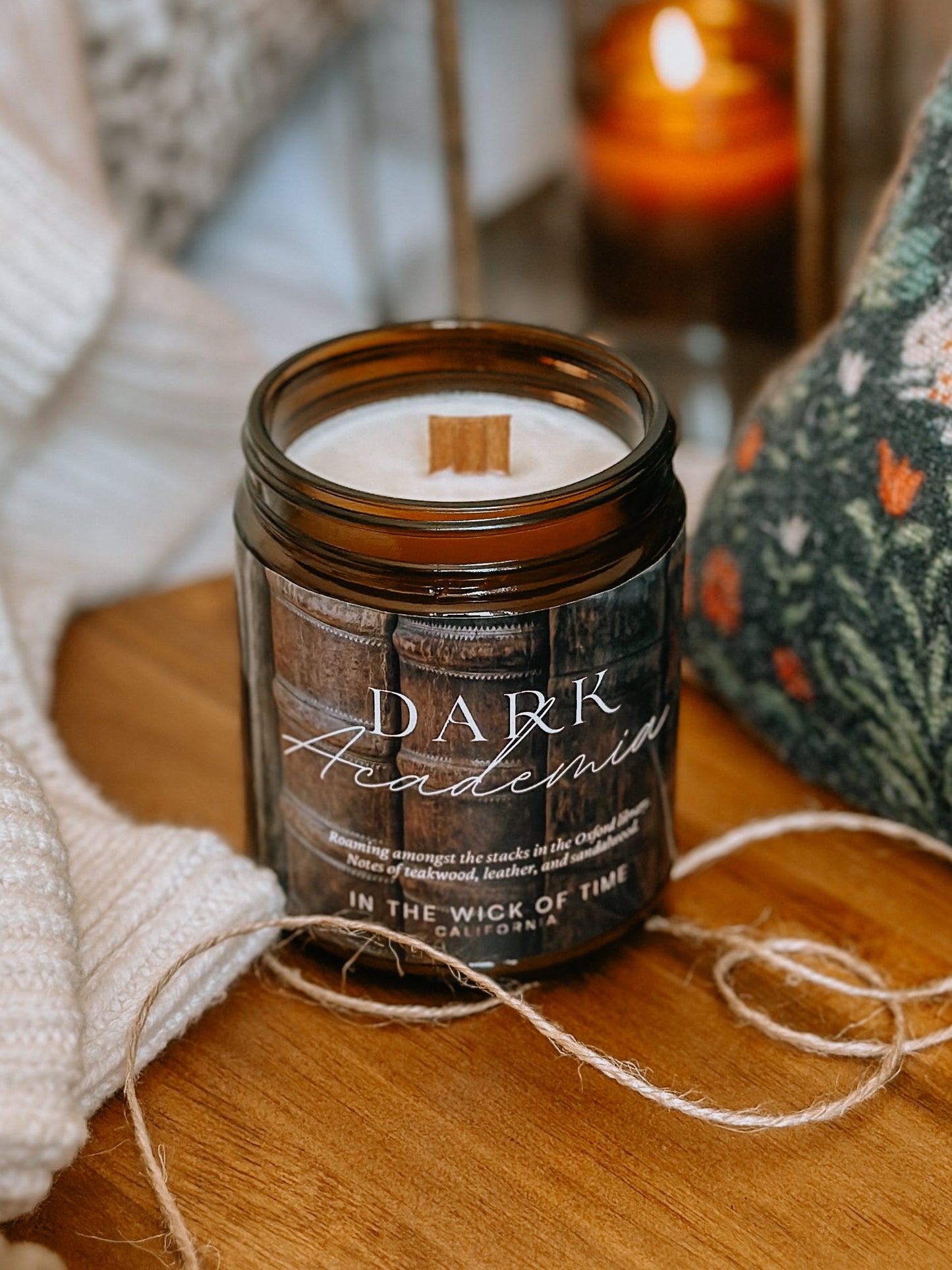 Mystical Dark Academia Scented Candle With Woody Notes