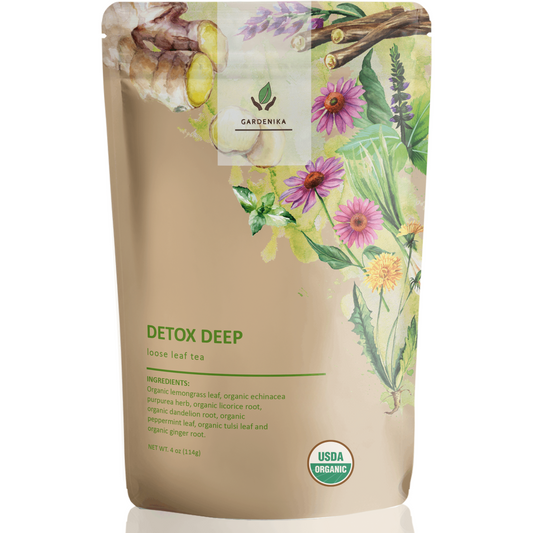 Detox Loose Leaf Herbal Tea, Organic, Kosher, Caffeine-Free