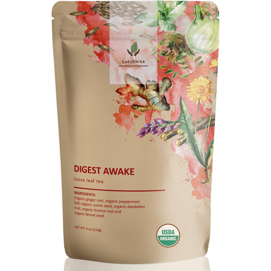 USDA Organic Digest Loose Leaf Tea, Caffeine-Free, 4 oz