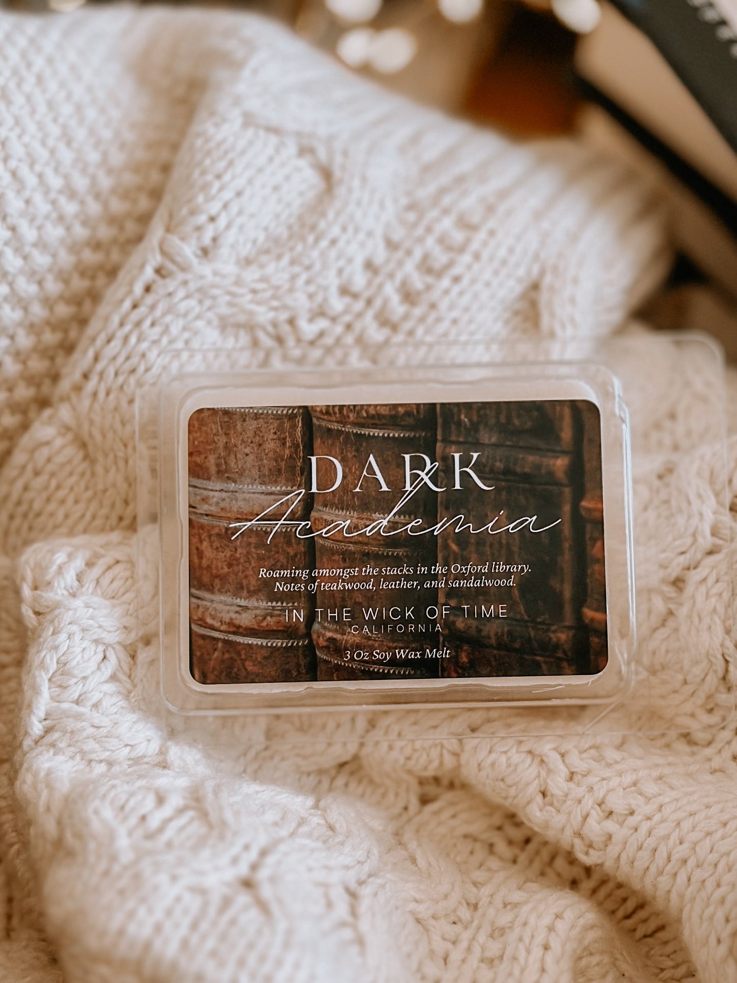 Woody Earthy Dark Academia Wax Melt For Mystical Rituals