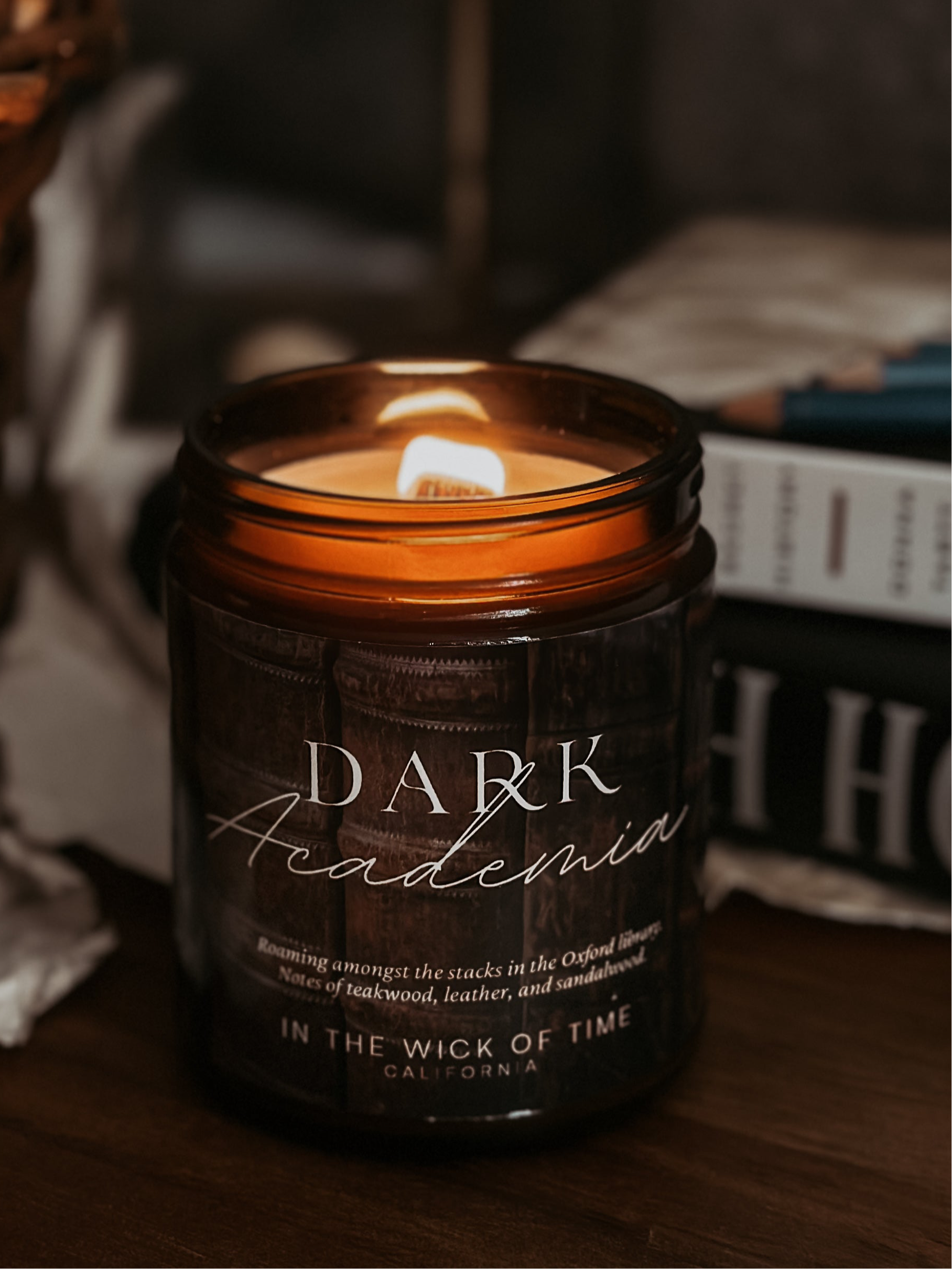Mystical Dark Academia Scented Candle With Woody Notes