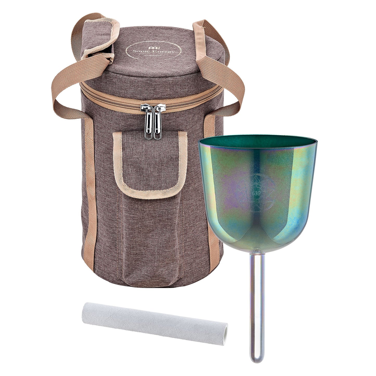 4.25" Essence Solfeggio Crystal Singing Bowl, FA 639 Hz, Indigo Blue