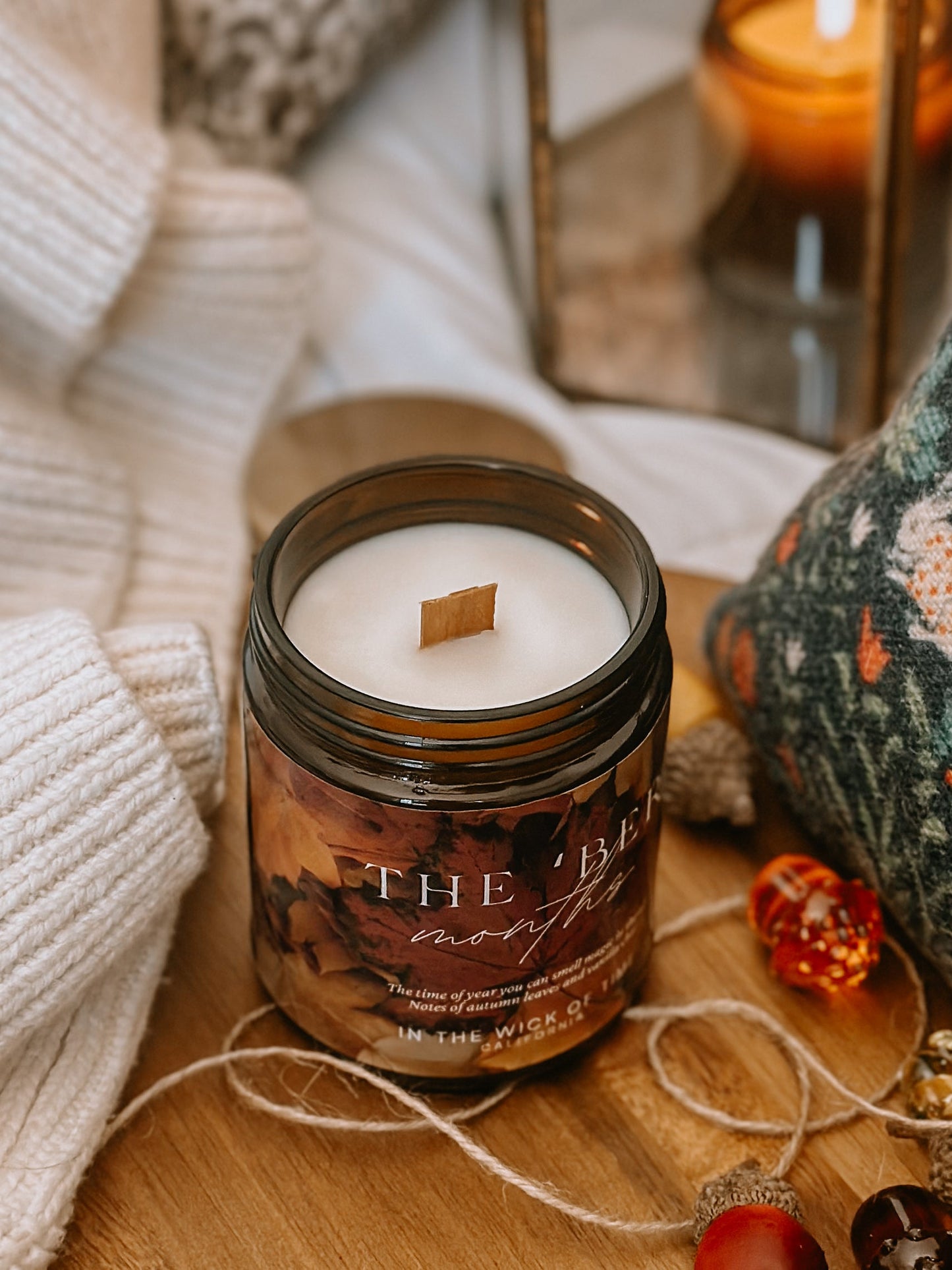 Healing Autumn Spiced Ber Months Aromatherapy Candle