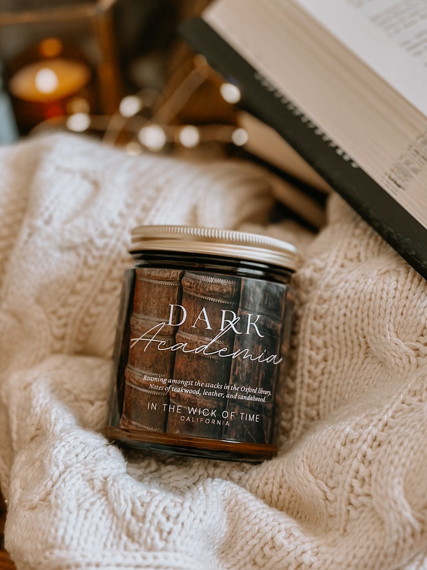 Mystical Dark Academia Scented Candle With Woody Notes