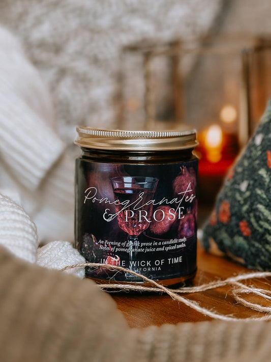 Fruity Spicy Pomegranates and Prose Scented Candle
