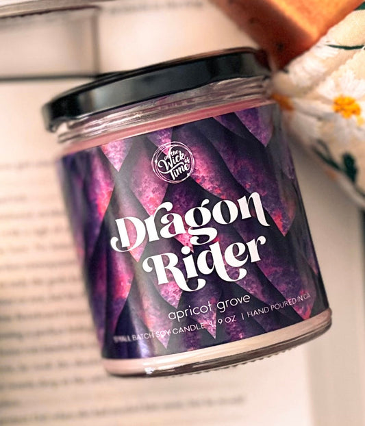 Aromatic Dragon Rider Candle With Apricot, Pear And Green Notes 9 Oz
