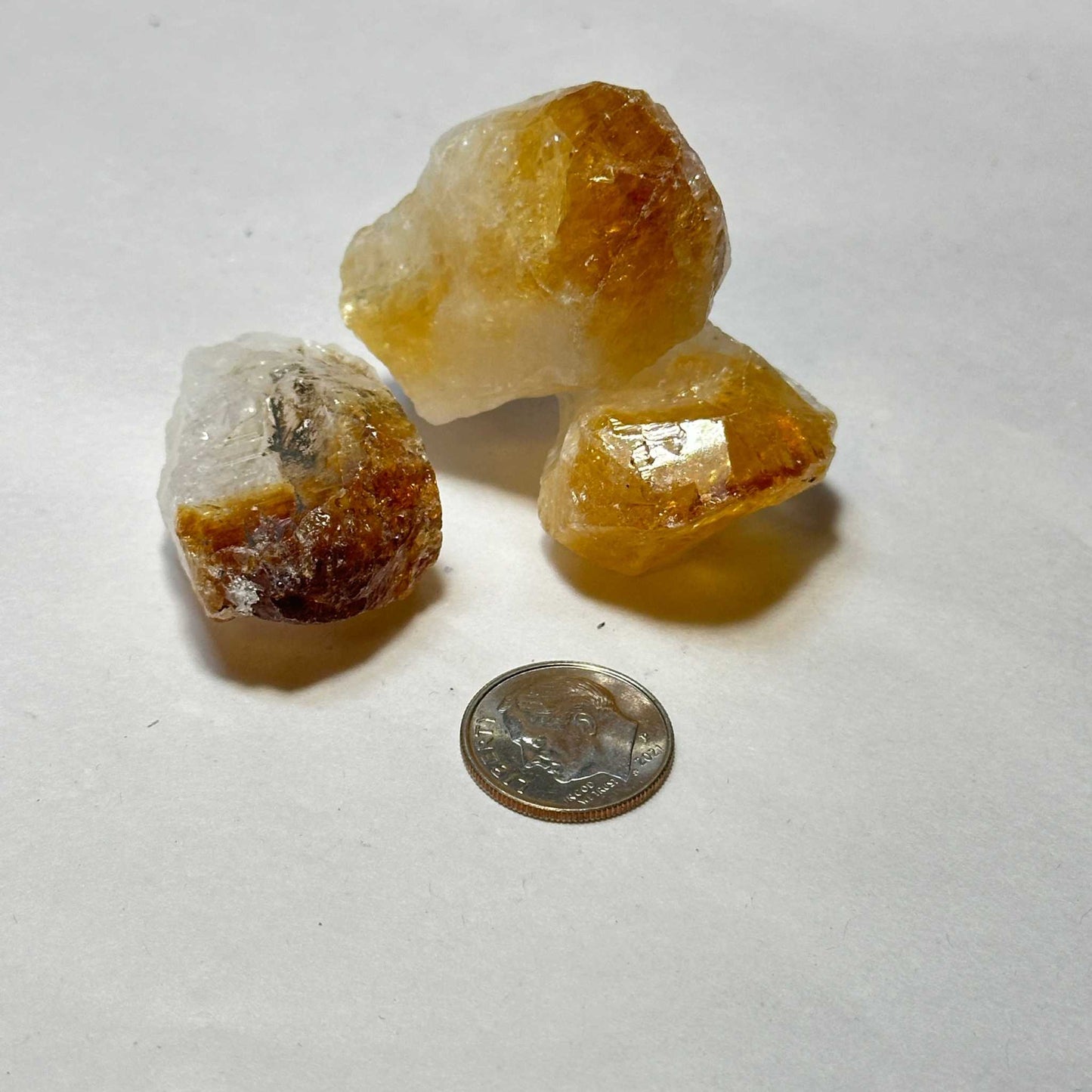 Natural Citrine Crystal Point Rough for Abundance and Joy