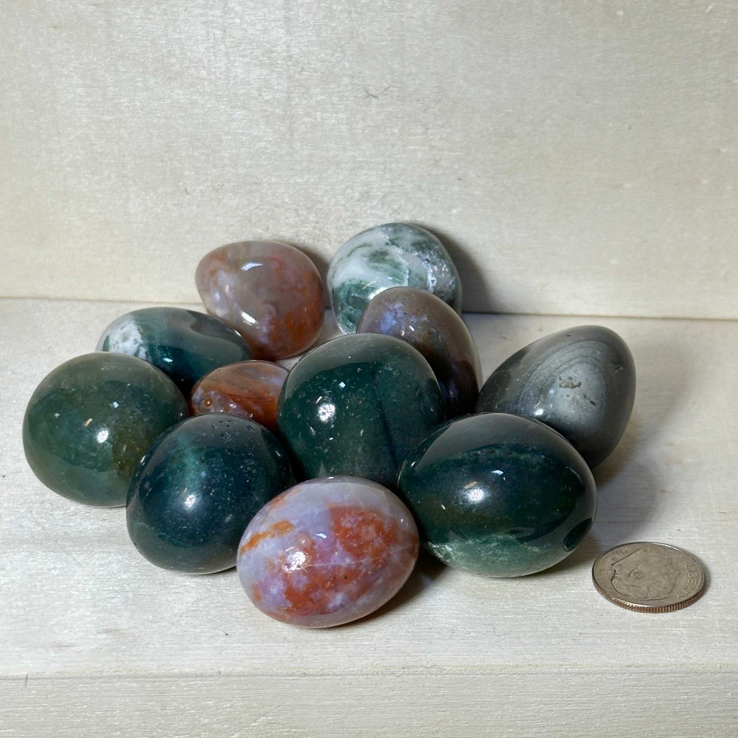 Fancy Jasper Tumbled Pocket Stone