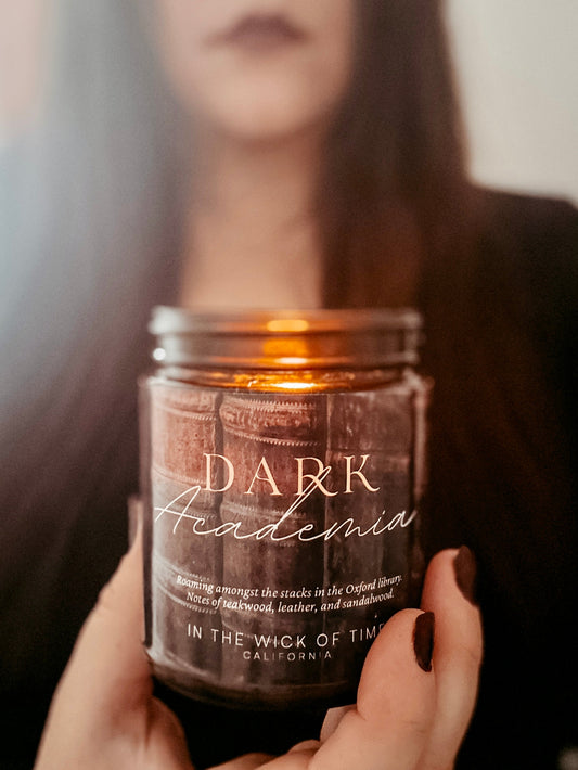 Mystical Dark Academia Scented Candle With Woody Notes