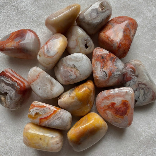 Crazy Lace Agate Tumbled AA